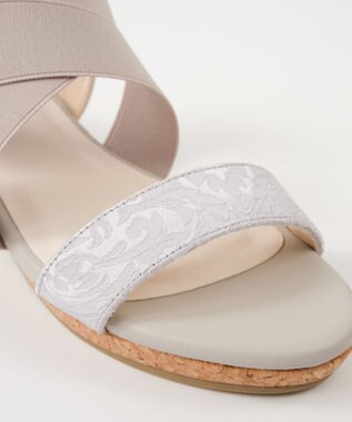 BONTRE 【pied du lapan/ピエドラパン】クロスベルトウエッジサンダル/50727ZI シルバー