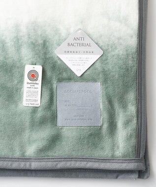 LOOM&SPOOL FOL綿毛布シングル／カーキ カーキ