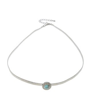 Green Parks ｅｖｅｒｙ　ｗａｌｋ．　ストーンポイントネックレス Silver