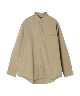 CRAFT STANDARD BOUTIQUE Ｔ／Ｒバンドカラーシャツ Gray Beige