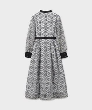 GRACE CONTINENTAL オーナメント刺繍フレアワンピース キナリ