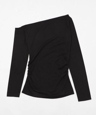 WEGO サイドギャザースタッズTOP ブラック