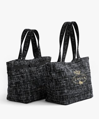 TOCCA 【キャンセル分販売中！】30th Anniversary MY PRECIOUS CUSTOMIZED BAG カスタマイズバッグ ブラックツイード×ホールマーク×ロングショルダー