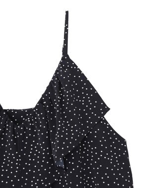 Green Parks フリルサロペット Dot Navy