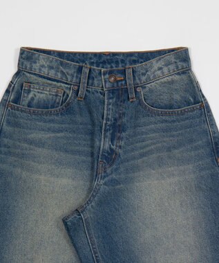 WEGO ワイドカーブデニムパンツ デニム中濃加工色