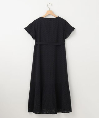 組曲 L エンブロイダリーレースフレアスリーブ ワンピース ブラック系