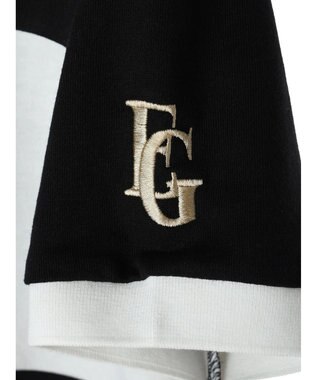 Green Parks ＥＧＯＩＳＴ　ロゴ刺しゅうラガーシャツ Black