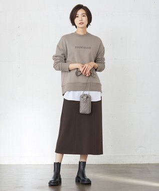 J.PRESS LADIES 【接触冷感・UVケア】レイヤードジャージー カットソー ホワイト系