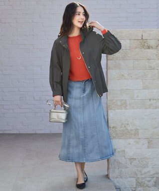 自由区 【カタログ掲載・撥水加工・洗える】コットンナイロンタッサー ブルゾン スレート