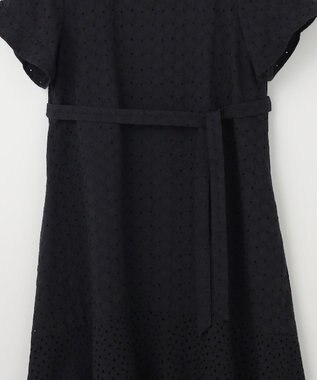 組曲 エンブロイダリーレースフレアスリーブ ワンピース ブラック系