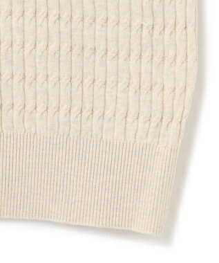 J.PRESS YORK STREET 【WOMEN】コットンケーブル ベスト アイボリー系