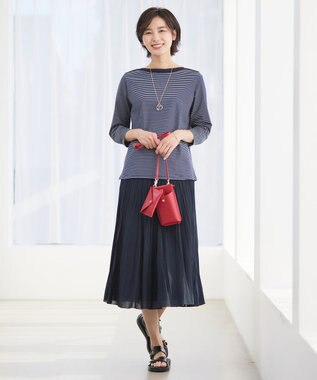 J.PRESS LADIES 【セットアイテム】 エコバッグ付き スマホ ポシェット レッド系
