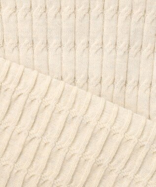 J.PRESS YORK STREET 【WOMEN】コットンケーブル ベスト アイボリー系