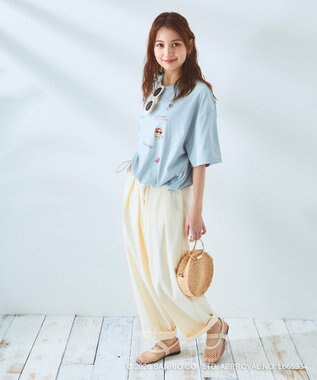 OP／FILA 【Ocean Pacific×ハローキティ】ラッシュTシャツ グレー