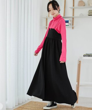 WEGO ソフトタッチカラーリブロンT ピンク