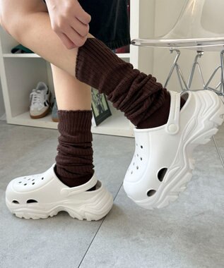 WEGO エアリールーズソックス ブラウン