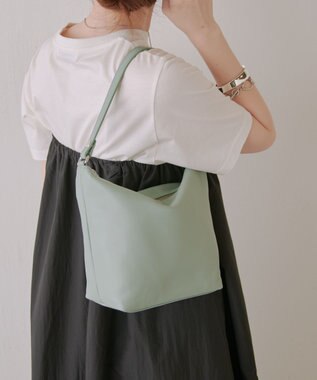 russet ソフトレザーシンプルショルダーバッグ(CE-1328-WEB) Green2