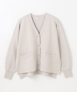 ANY L ミラノリブニットカーディガン グレージュ