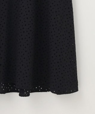 組曲 L エンブロイダリーレースフレアスリーブ ワンピース ブラック系