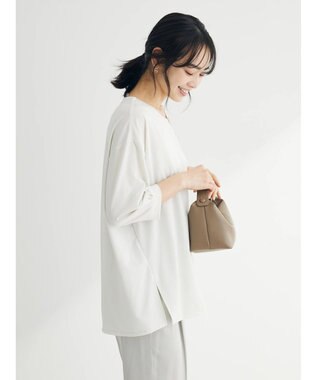 Green Parks バー付き７分袖ブラウソー Light Beige