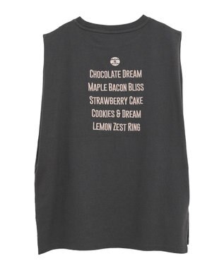 AMERICAN HOLIC ロゴ刺繍ノースリーブプルオーバー Charcoal Gray