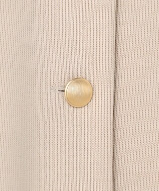 J.PRESS LADIES ジャージー Vネック カーディガン ベージュ系