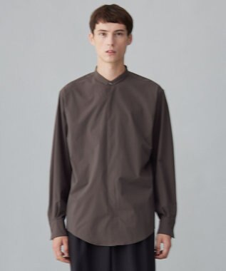 UNFILO MENS コンフォート バンドカラーシャツ  [24年秋冬商品]