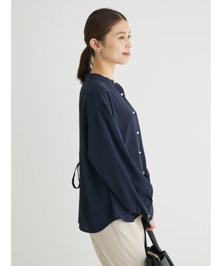 Green Parks ・ＥＬＥＮＣＡＲＥ　ＤＵＥ　バックプリーツブラウス Navy