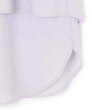 23区 L 【撥水加工/洗える】シアーナイロンツイル レイヤード ブラウス ラベンダー系