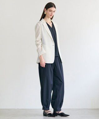 BEIGE， YANN / 裾カフス イージーアンクルパンツ Black