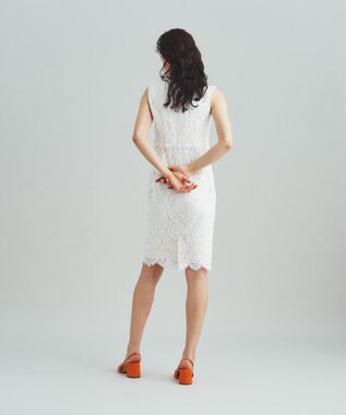GRACE CONTINENTAL レースタイトドレス キナリ
