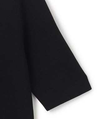 ICB 【洗える】シルクヴィスコースハイゲージ プルオーバー ブラック系