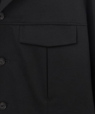 JOSEPH HOMME スムースサテンストレッチ　CPOシャツ ブラック系