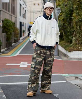 WEGO ライントラックジャケット オフホワイト