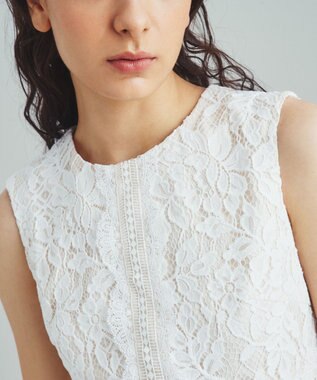 GRACE CONTINENTAL レースタイトドレス キナリ