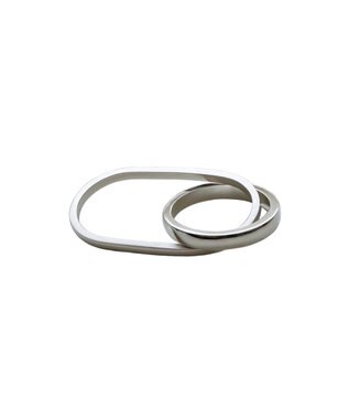 susui 【doughnut】Wリング (SLV) シルバー