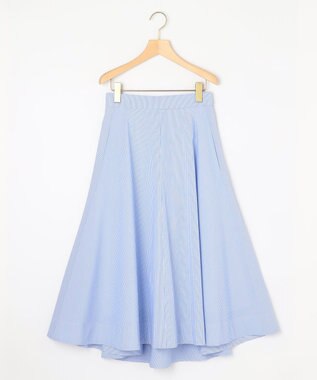 組曲 【セットアップ着用可・WEB限定】コンパクトシャーティング フレアスカート スカイブルー系1