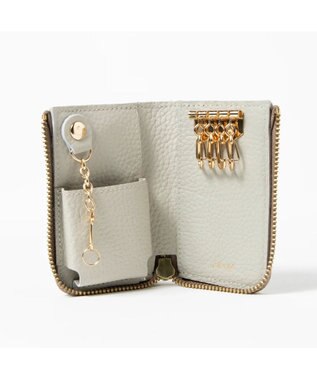 UNBILLION perche サスティナブルハラコタイプスマートキーケース グレーゼブラ