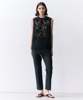 BEIGE， CELEST / ウエストゴム イージーストレートパンツ Black