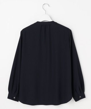 ANY SIS S ノーブルジョーゼット ブラウス ネイビー