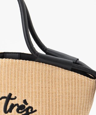 組曲 エンブロイダリーカゴ バッグ ベージュ系