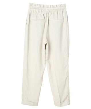 earth music&ecology リネンライクテーパードパンツ（ストライプ） Stripe Beige