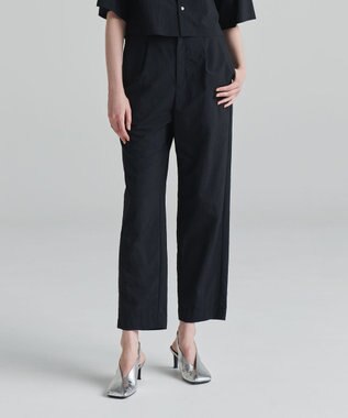 NAVE 【ReNAVE　撥水機能・UVカット・透湿・接触冷感・洗える】ナイロンタスランパンツ ブラック系