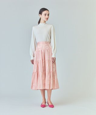 GRACE CONTINENTAL ラメジャガードサテンスカート