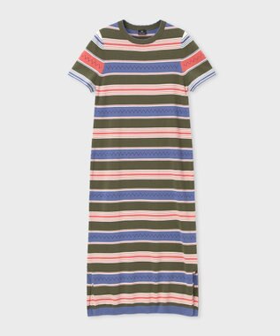 Paul Smith マルチボーダー ニットワンピース マルチカラー