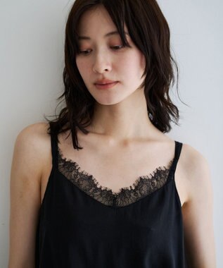 YECCA VECCA レースキャミソール Black