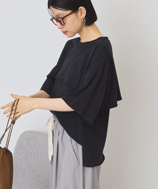 AMERICAN HOLIC レイヤード風加工Ｔシャツ Black