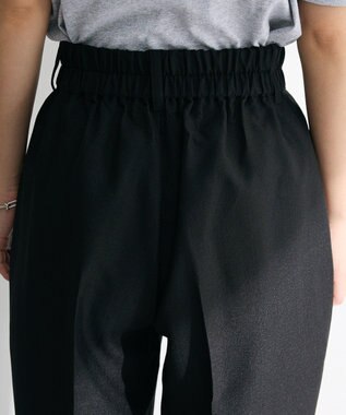 Green Parks ・ＥＬＥＮＣＡＲＥ　ＤＵＥ　リネンライク２タックパンツ Black