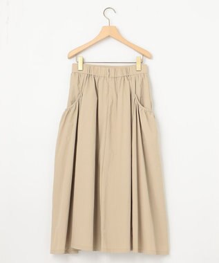 組曲 エアリータフタスカート ベージュ系