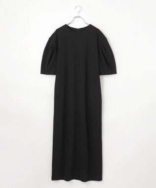 #Newans 【セレモニーにも/洗濯機可】パフスリーブロングワンピース​ ブラック